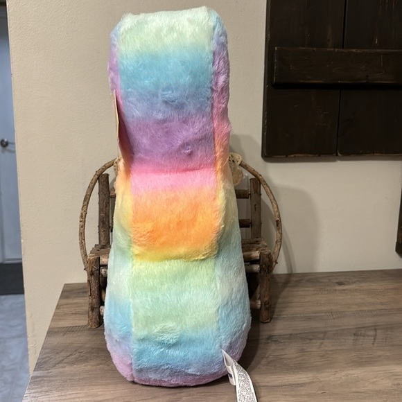 NWT LARGE PEEPS ANIMAL ADVENTURE 16 INCH RAINBOW PLUSH BUNNY PEEP - Picture 4 of 12